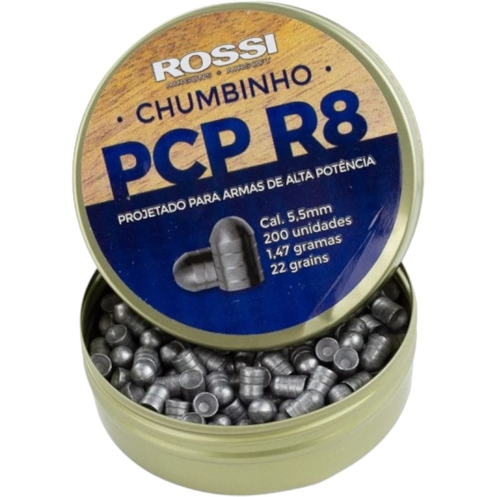 Chumbinho Rossi PCP R8 5,5mm - 200un