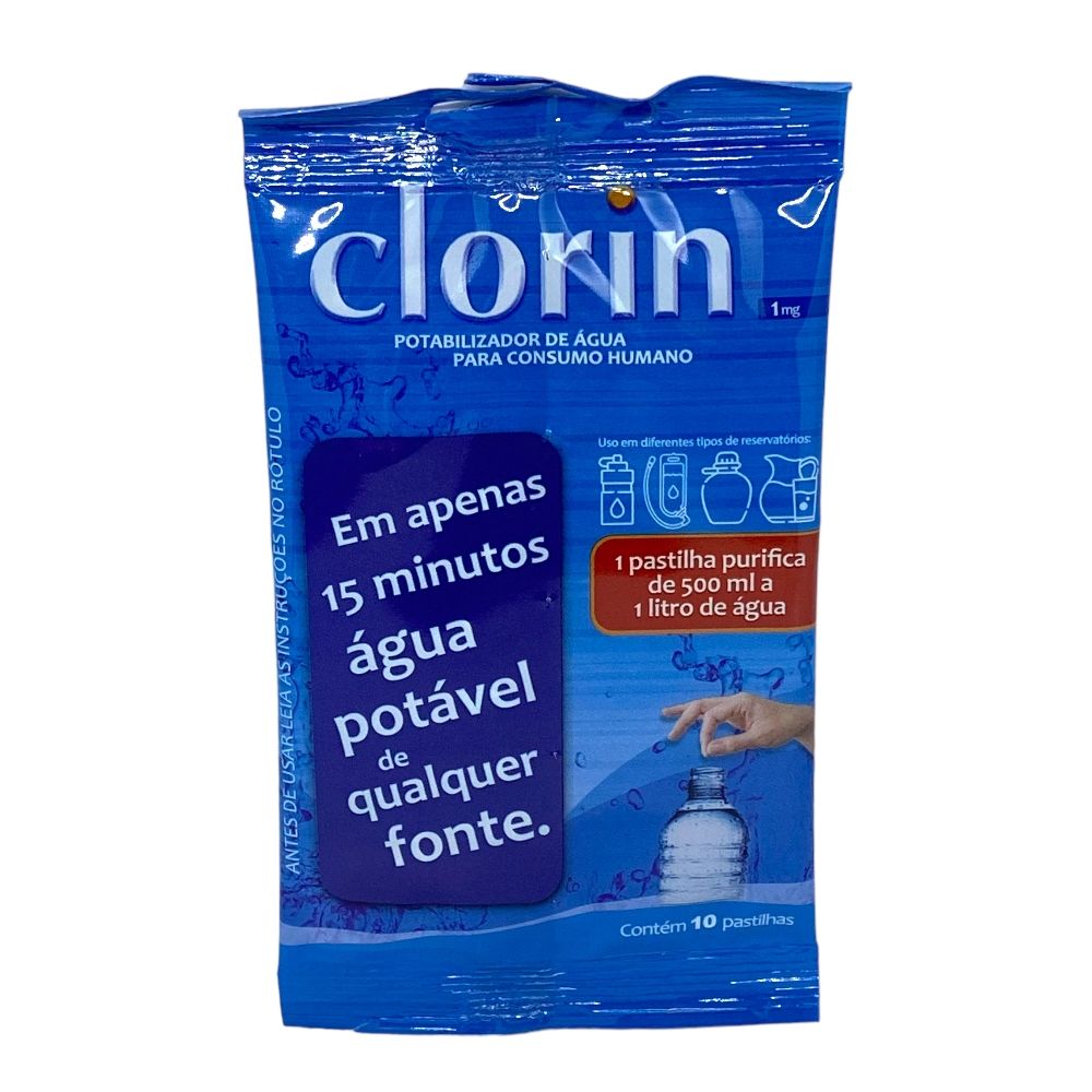 Clorin 1mg purificador de água (10 und)